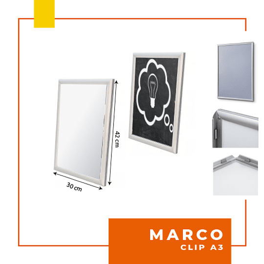 Marco clip para pared
