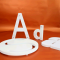 LETRAS DE PVC SIN PINTAR