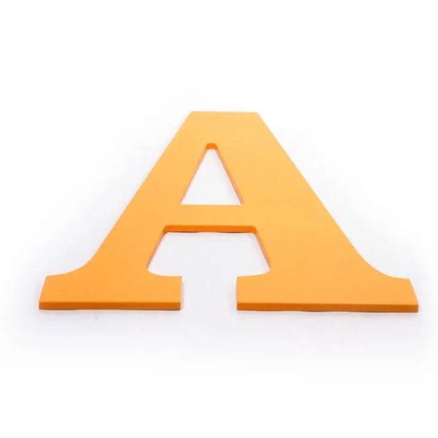 Letras DIBOND pintadas
