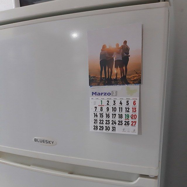 Calendario imán nevera