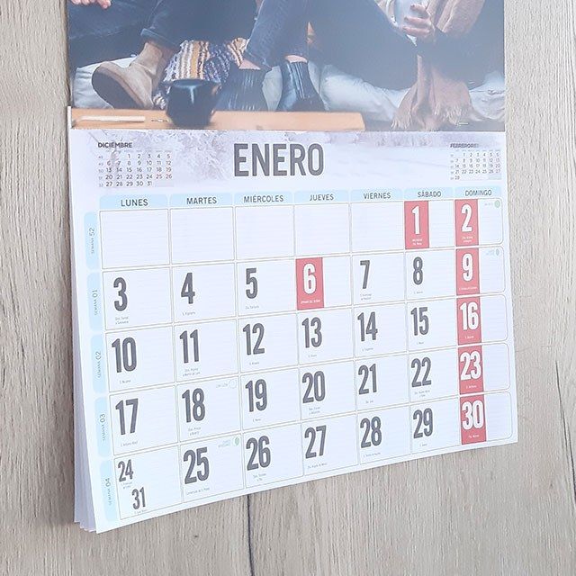 Calendarios de pared personalizados