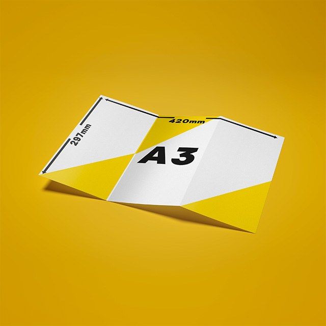Imprimir trípticos A3, trípticos A4  y trípticos A5